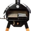 Merklinger Holzbackofen Grill Pizzaofen Brotbackofen 600 Nahansicht mit zwei Schamottsteinen und ausziehbares Grillrost