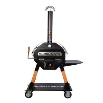 Merklinger Holzbackofen Grill Pizzaofen Brotbackofen 800 mit Seitentisch aus Granit