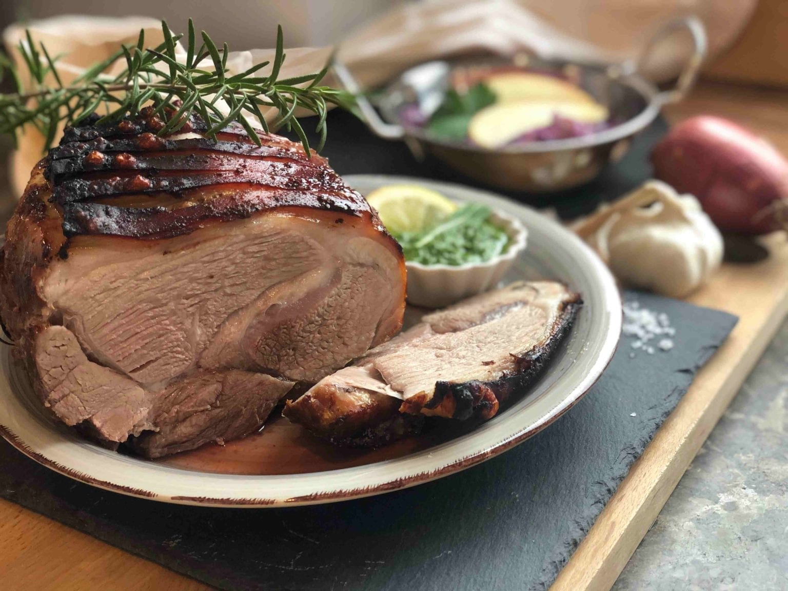 Salzbraten mit Grüner Soße und roten Zwiebeln » Der Merklinger