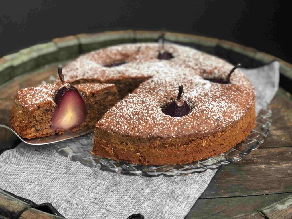 Schokokuchen mit Rotwein-Birnen » Der Merklinger