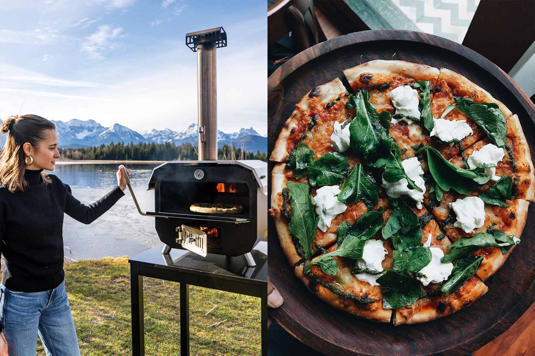 DerMerklniger_Holzbackofen_Boby_Flammen_Pizza