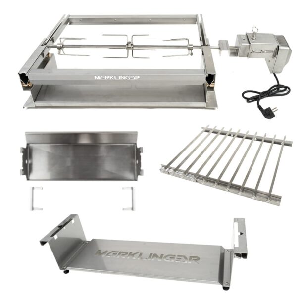 Merklinger_Holzbackofen_Pizzaofen_Rotisserie_Komplettset
